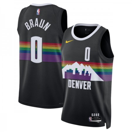 Muške NBA Dres Denver Nuggets Christian Braun Nike 2025-26 City Edition Crno Swingman